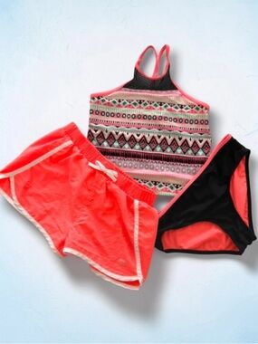 Gerry Youth Girl’s 3PC Swim Suit Set, Size: 16